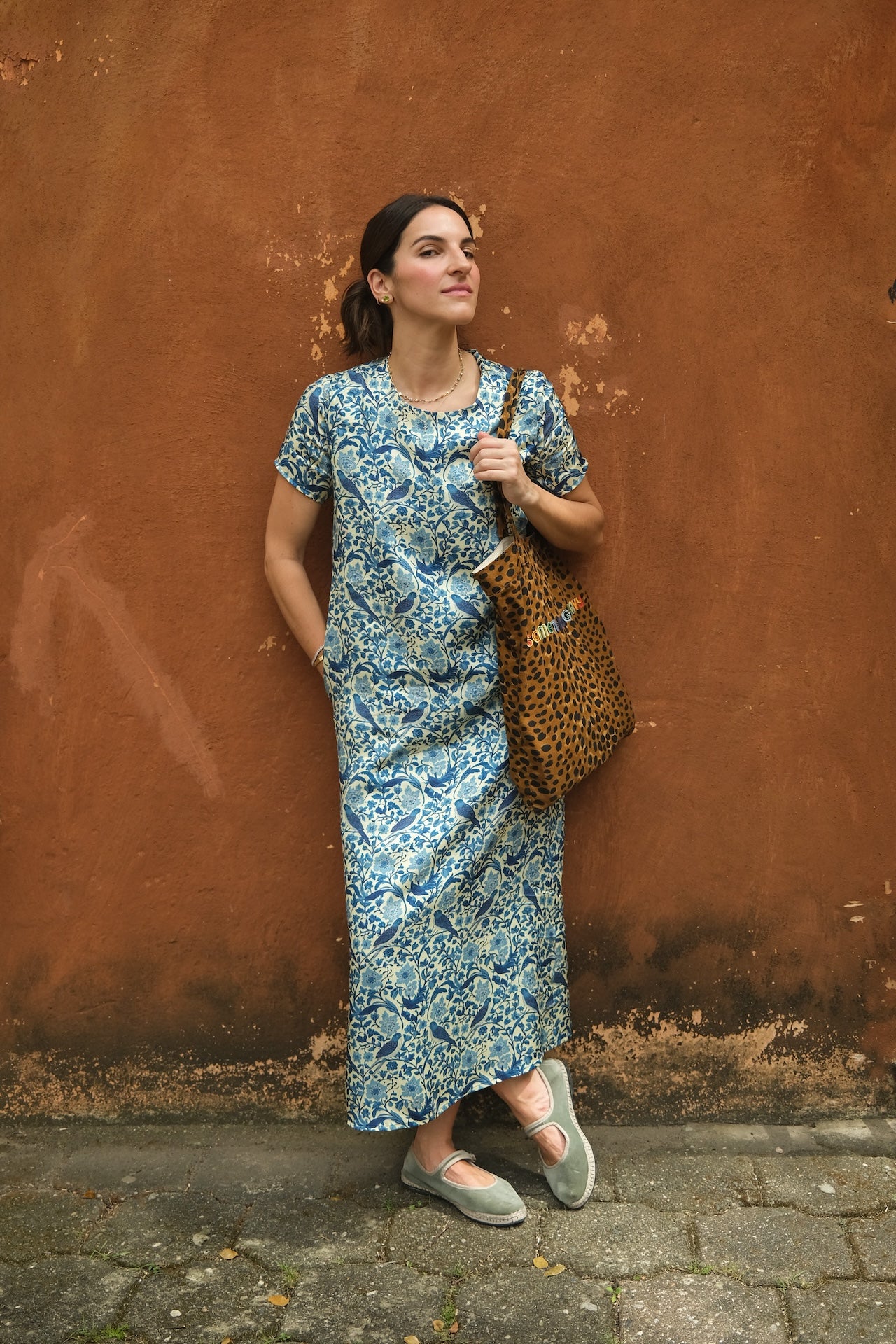 Birds Short Sleeve Dress
