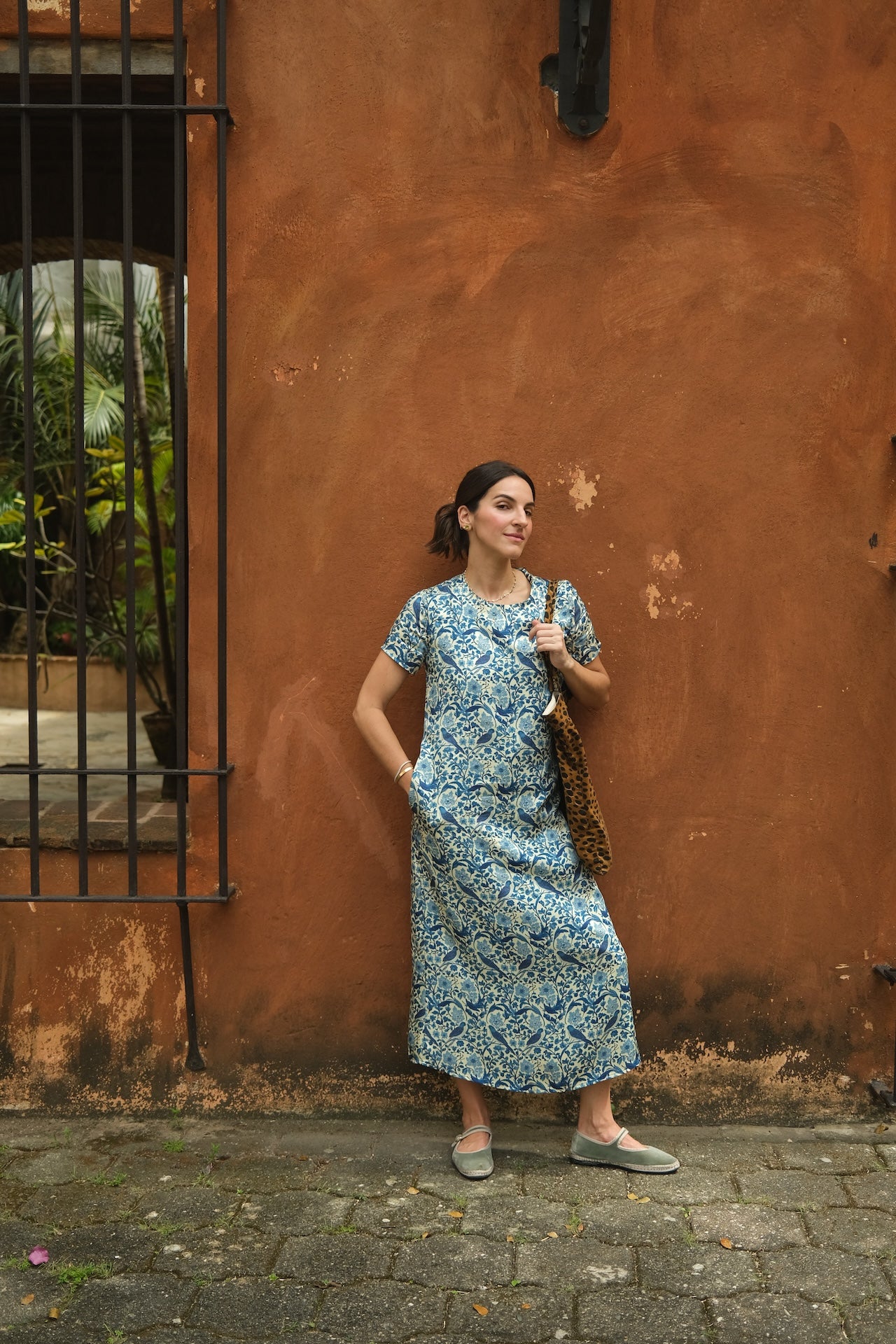 Birds Short Sleeve Dress