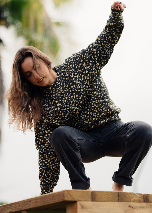 Mini Flowers Pullover - O/S