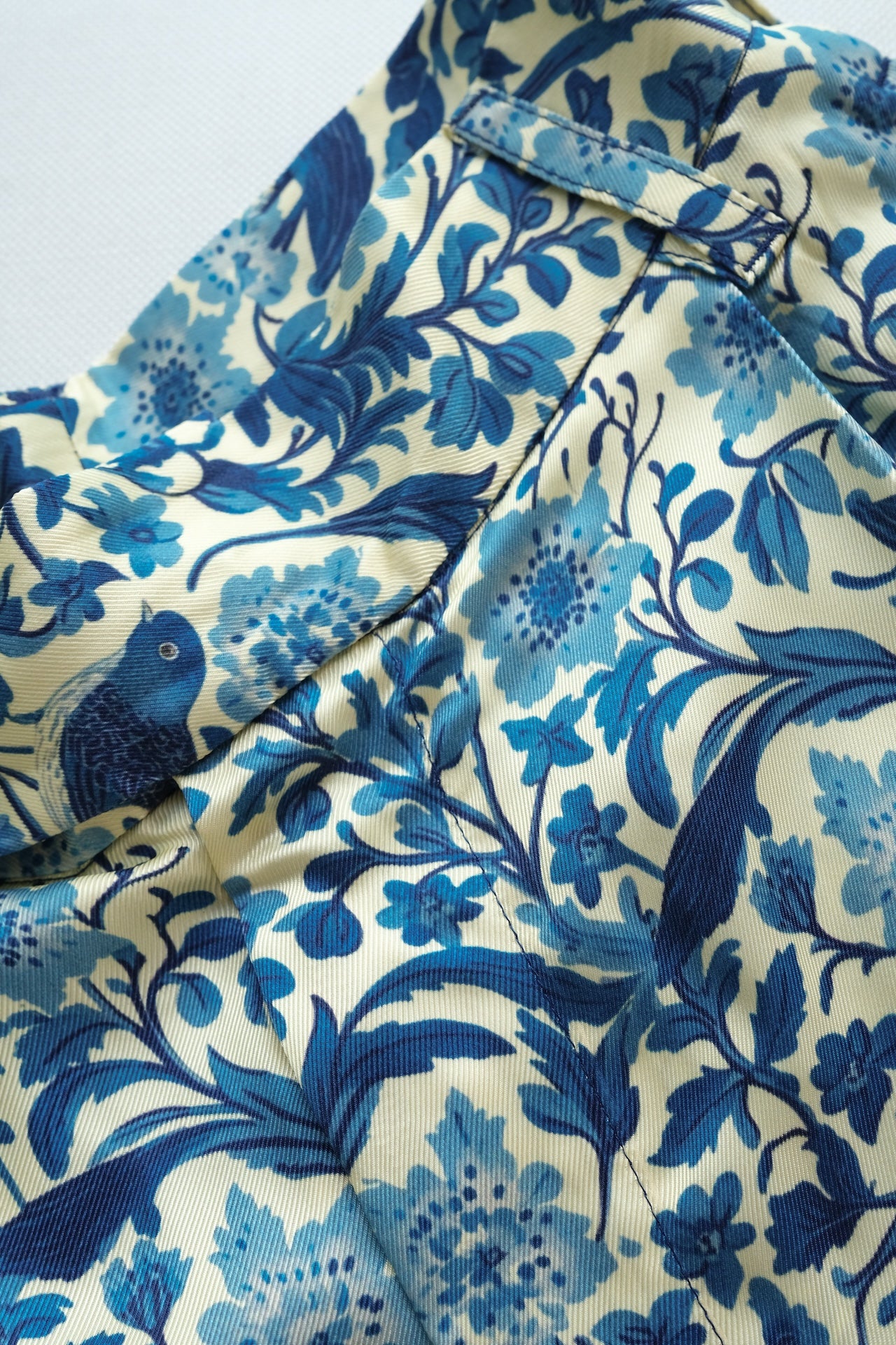 Birds Pleated Pants