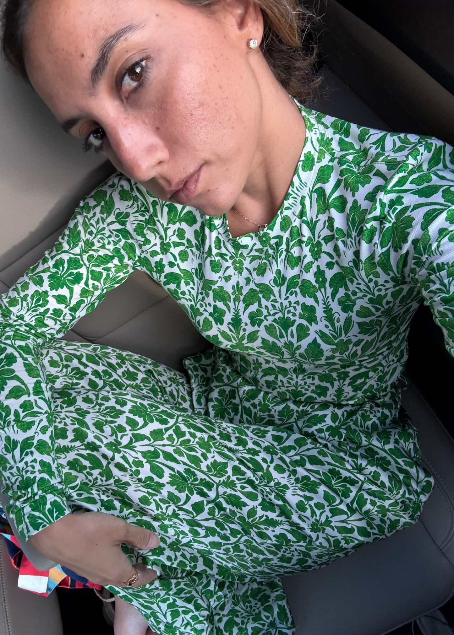 Green Vines Long Sleeve Top