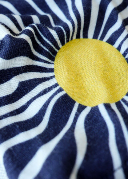 Wavy Sun Cap Sleeve