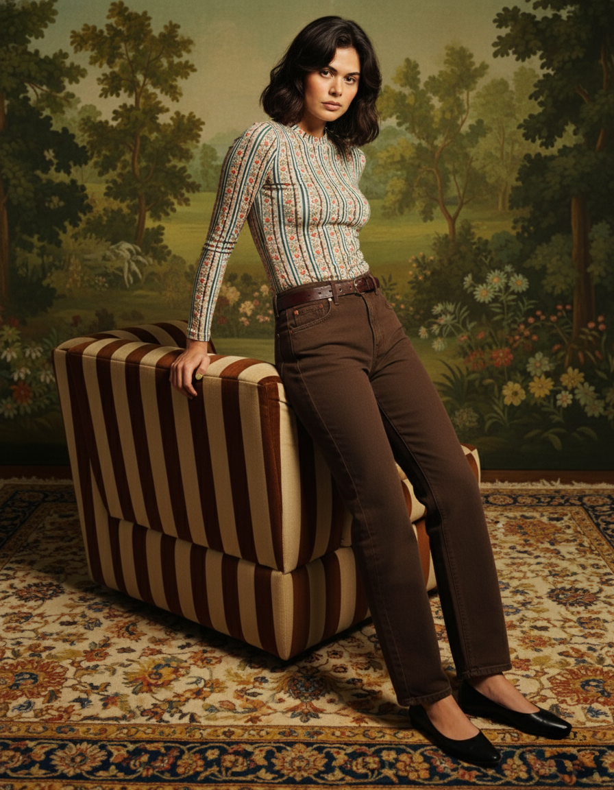 The Stripe Long Sleeve Top