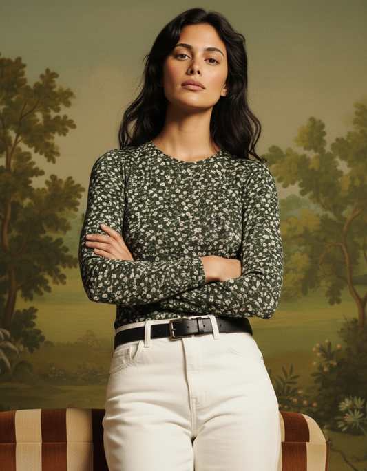 The Flowers Long Sleeve Top