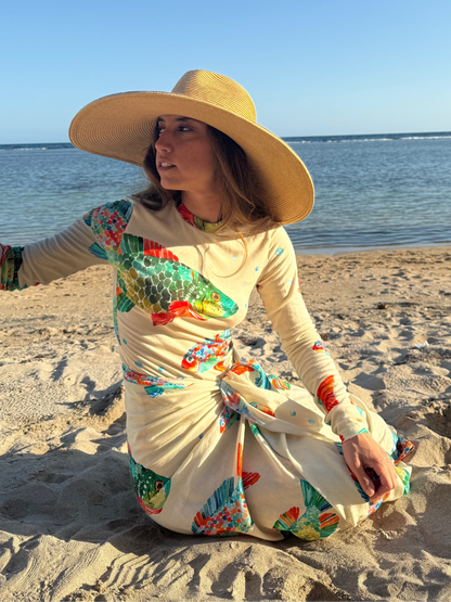 Fishy White Long Sleeve