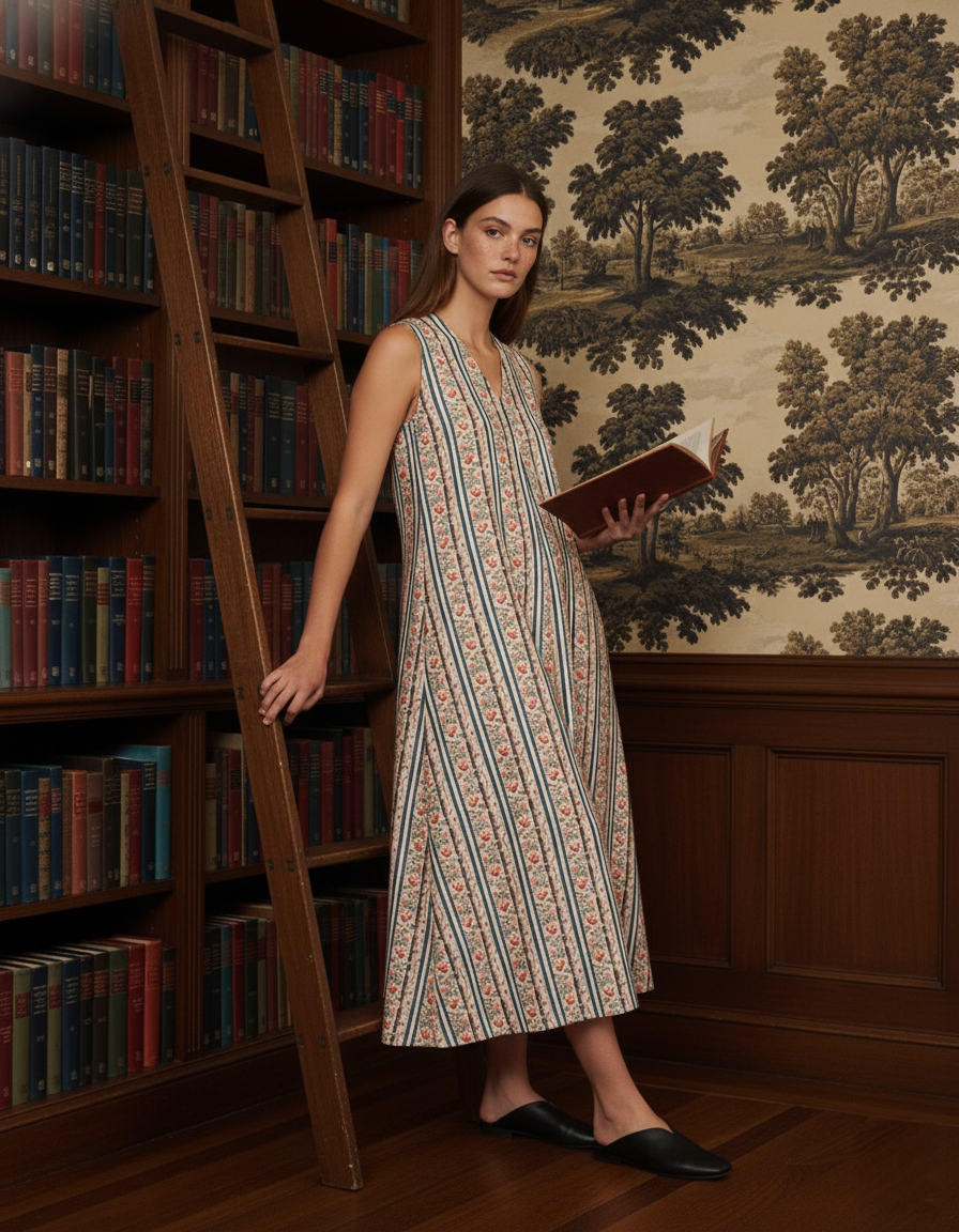 The Stripe Corduroy Dress